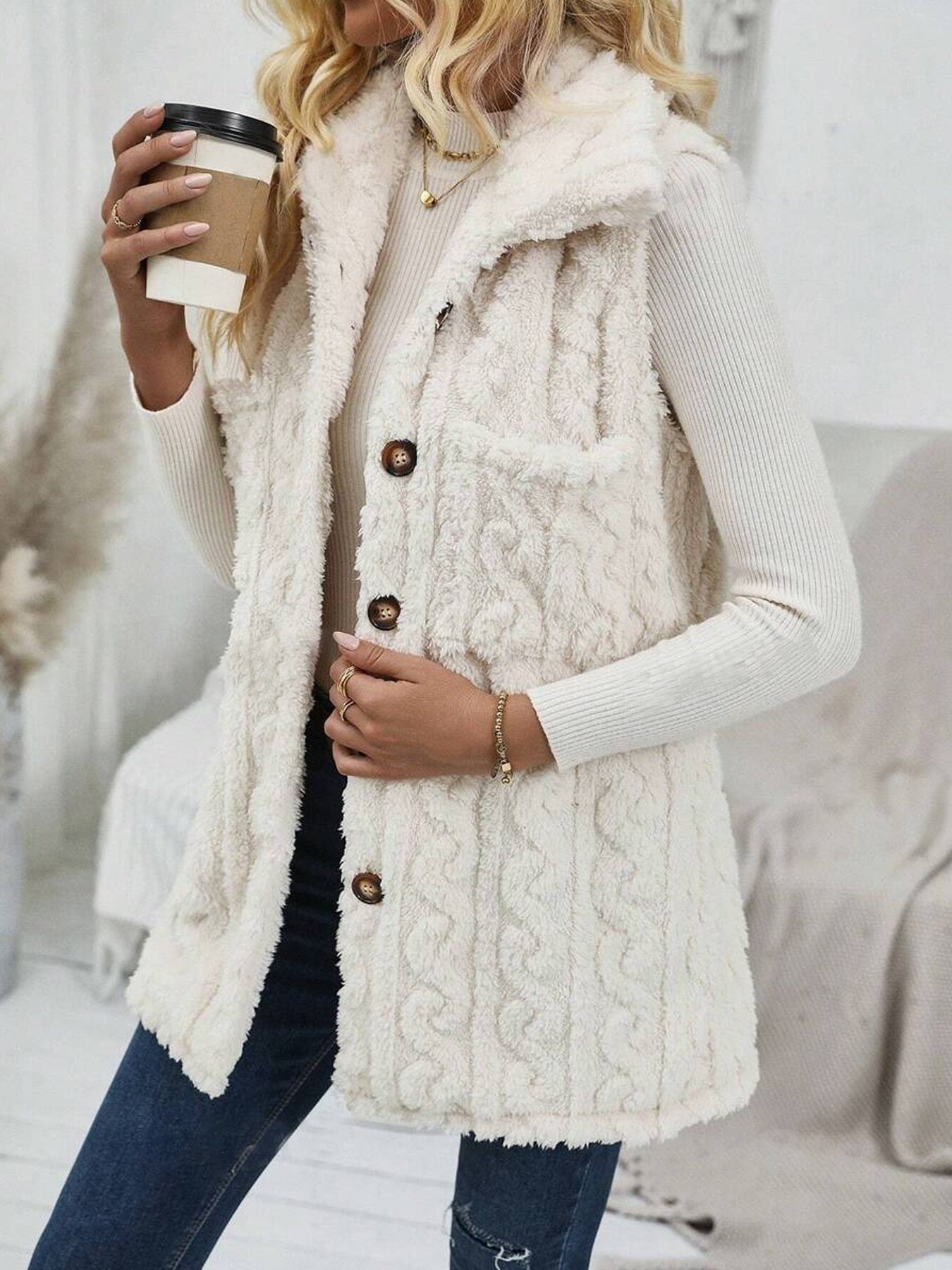 PAULINE | Schicke doppelseitige Strickjacke