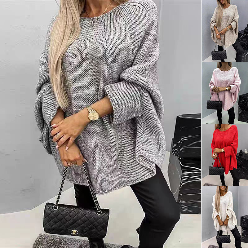 LONA | Gestrickter Cape-Pullover