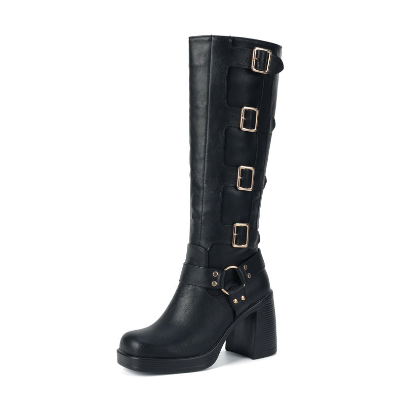 DIANA | Martin-Stiefel mit hohem Absatz