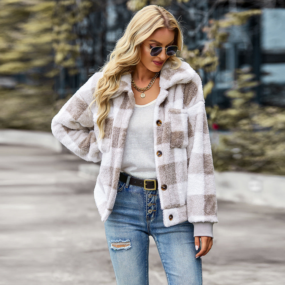 CALINEA | Jacke mit Mosaikknöpfen