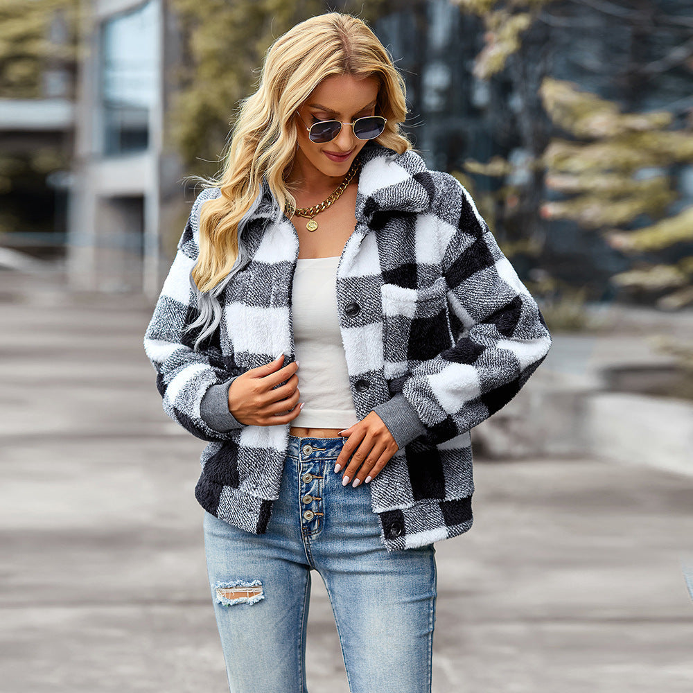 CALINEA | Jacke mit Mosaikknöpfen