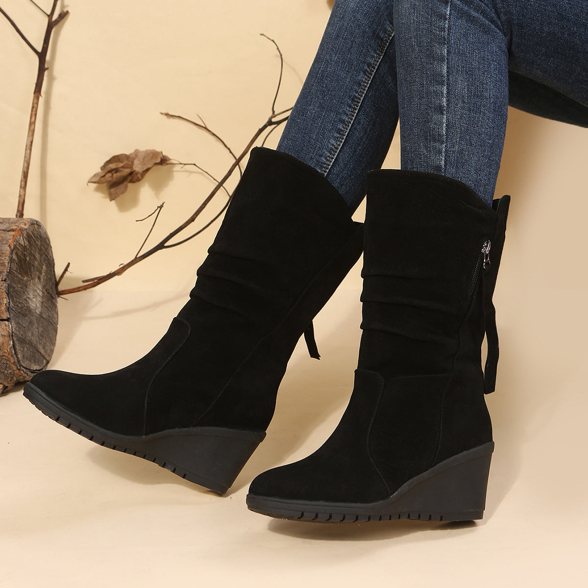 OLYA | Schicke runde Stiefeletten